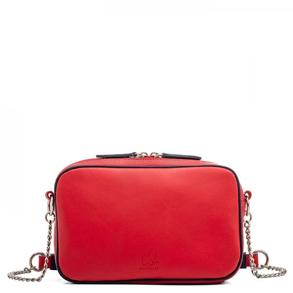 Small Leather Shoulder Bag (Red)