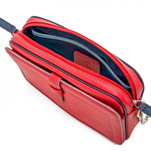 Small Leather Shoulder Bag (Red)