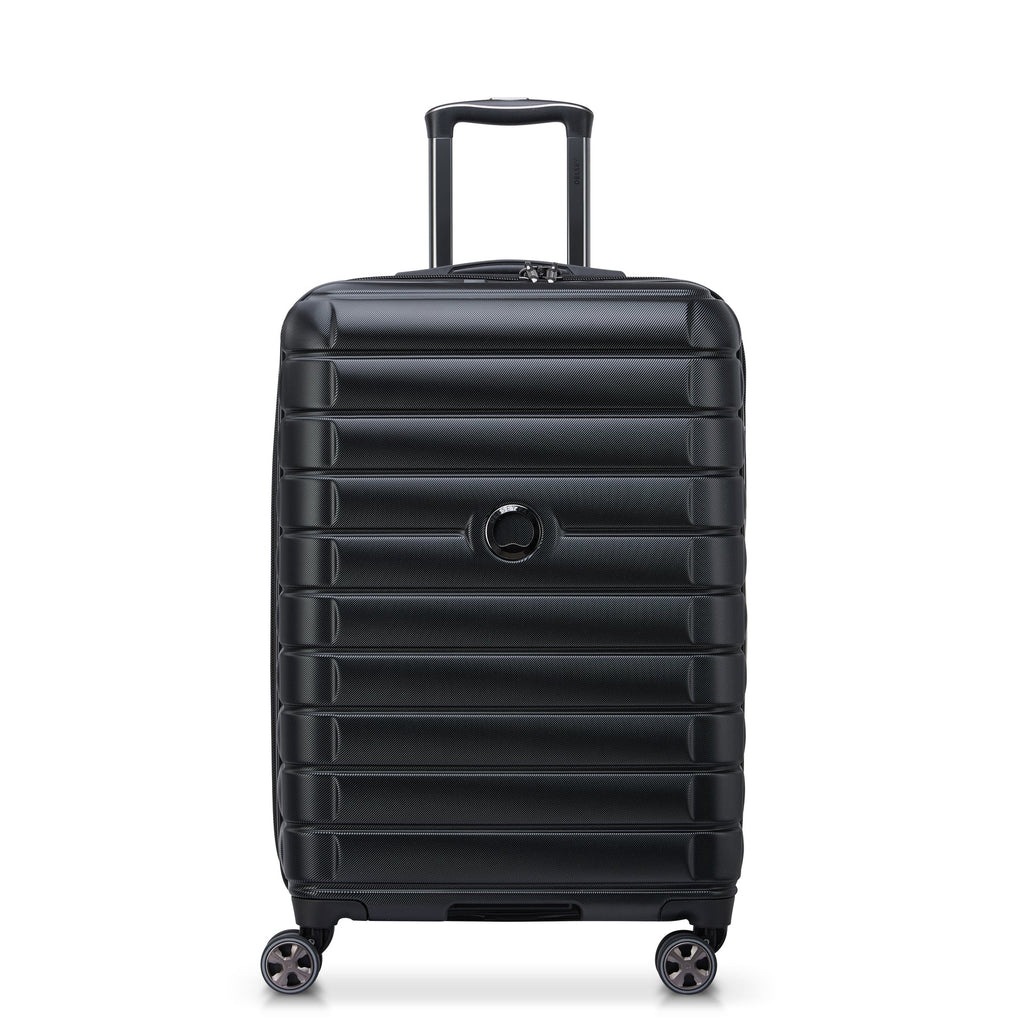 SHADOW 5.0 66 CM 4 DOUBLE WHEELS EXPANDABLE TROLLEY CASE  (BLACK)