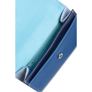 Double Flap Purse/Wallet (Denim)